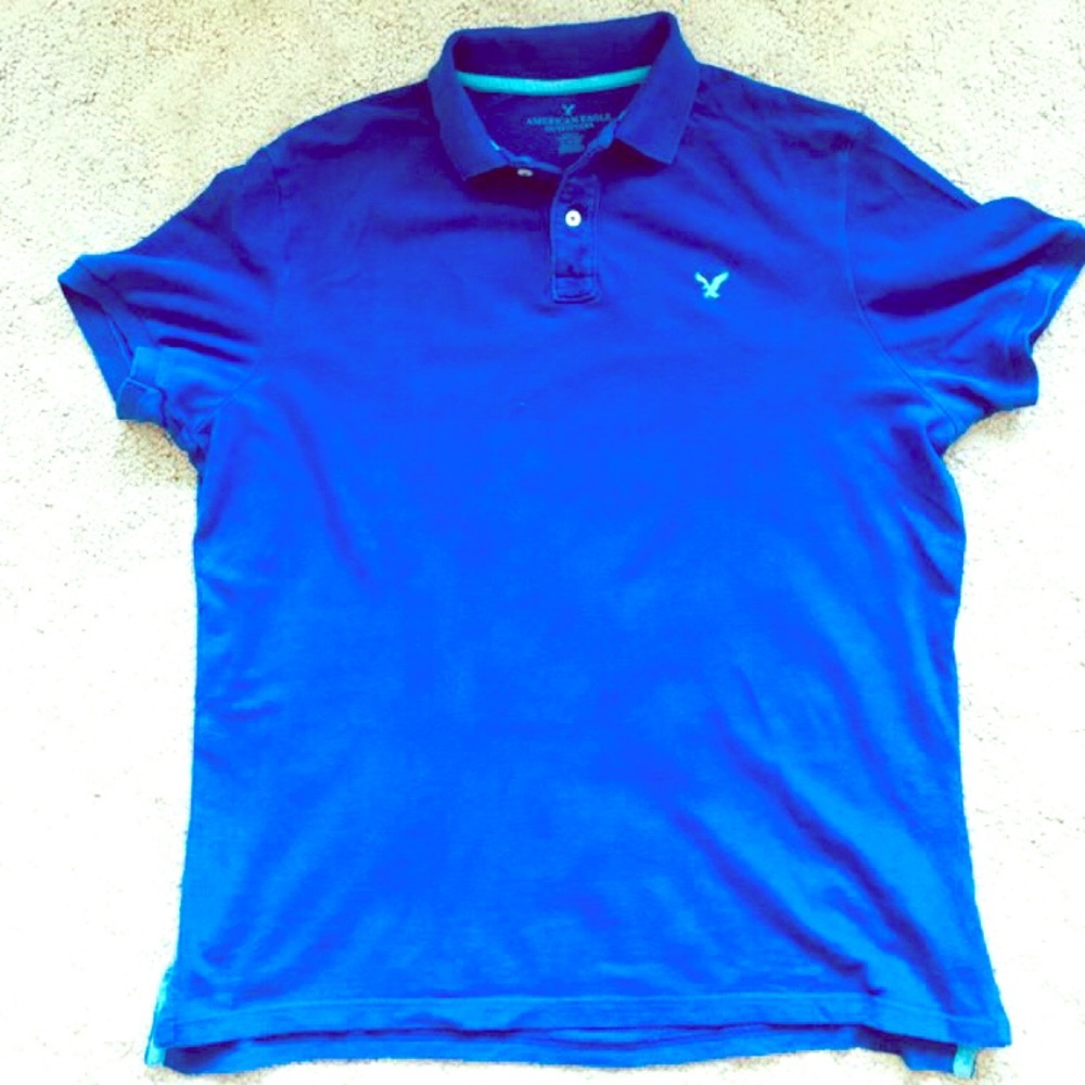 American Eagle Mens pique polo (L)